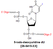 picture of 5-iodo deoxyuridine dU