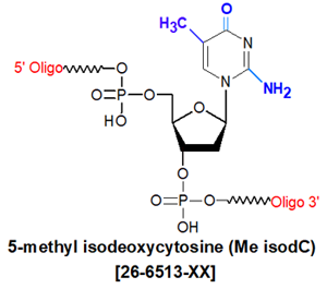 picture of 5-methyl isodeoxycytosine (Me iso dC)