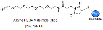 picture of Alkyne-PEG4-Maleimide Oligo