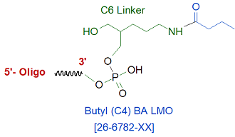 picture of butyric acid (C4) Modified Oligo