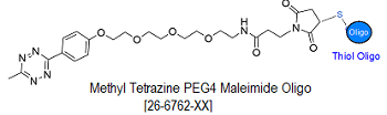 picture of Tetrazine Methyl PEG4 Maleimide Oligo