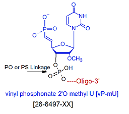 picture of vP-mU 5'-Vinylphosphonate 2'O mU